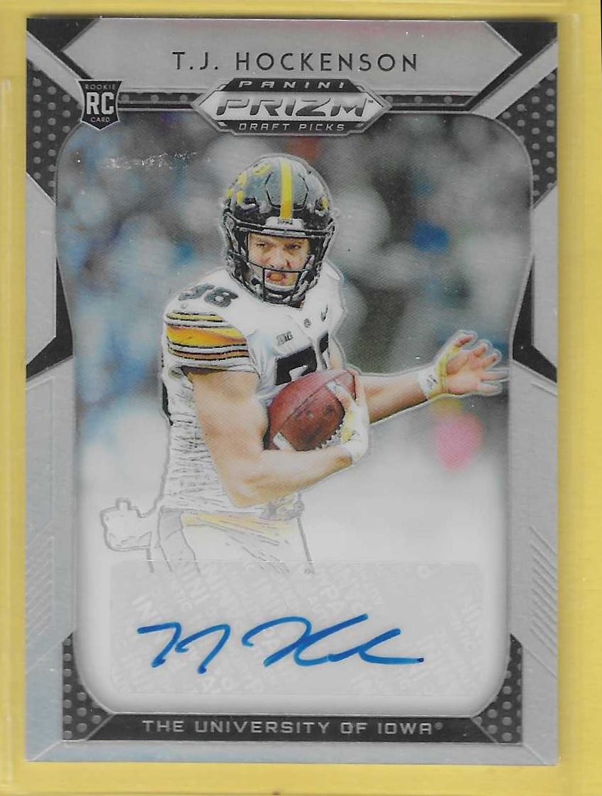 2019 Prizm Draft Picks T.J. Hockenson Iowa RC Auto