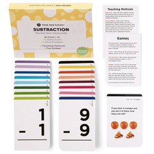 Subtraction Flash Cards - 150 Facts 1-12 - Award Winning Math Flashcards fo...