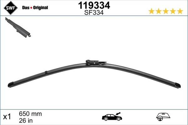 SWF 119334 SWF Wischblatt Visioflex FüR CitroËN Peugeot Toyota-image