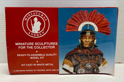 D1 Andrea Miniatures White Metal Roman Centurion #S9-B06 Unassembled Kit 1/8
