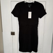 NEW Streetwear Society Size Small Little Black Mini Dress Dress Short Sleeve NWT