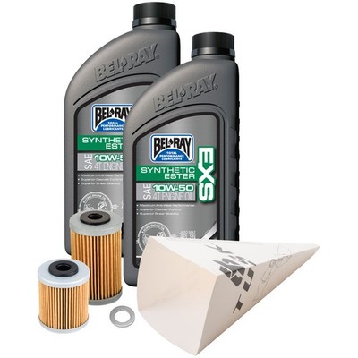 Tusk Oil Change Kit Bel-Ray EXS Synthetic Ester 10W-50 1529860416
