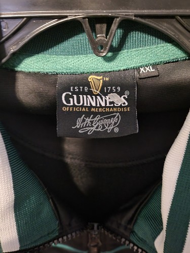 Authentic Guinness Zip Up Jacket, Mens Size XXL, In Mint Condition - Picture 4 of 5