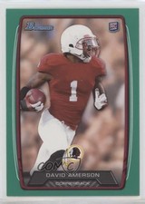 2013 Bowman Green /99 David Amerson #217 Rookie RC