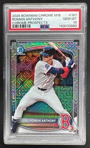 140010980 Roman Anthony 2025 Bowman Chrome #BCP-167 Prospects PSA 10