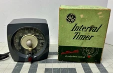 VINTAGE GE Interval Timer Model T48 Original Box Darkroom X-Ray Electric Timer