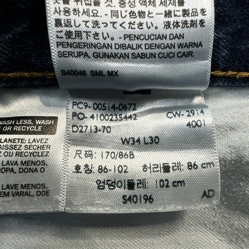 Levi 514 Mens Jeans Straight Blue 34x30 #2006 - Picture 13 of 17