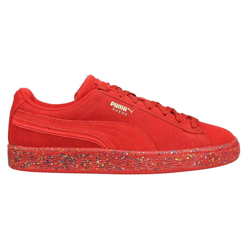 Scarpe casual PUMA scamosciate mono triplex stringate giovani ragazzi rosse sneakers 38685302