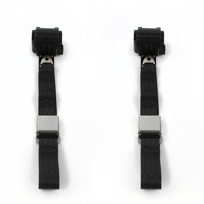 AMC AMX 1967 - 1974 Airplane 2pt BK Retract Bucket Seat Belt Kit-2 Belts 