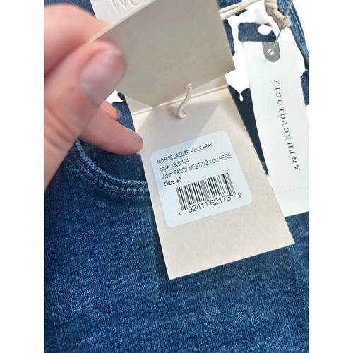 MOTHER The Mid Rise schillernde ankle ausgefranste Jeans schickes Treffen hier Gr. 30 neu mit Etikett - Bild 6 von 13