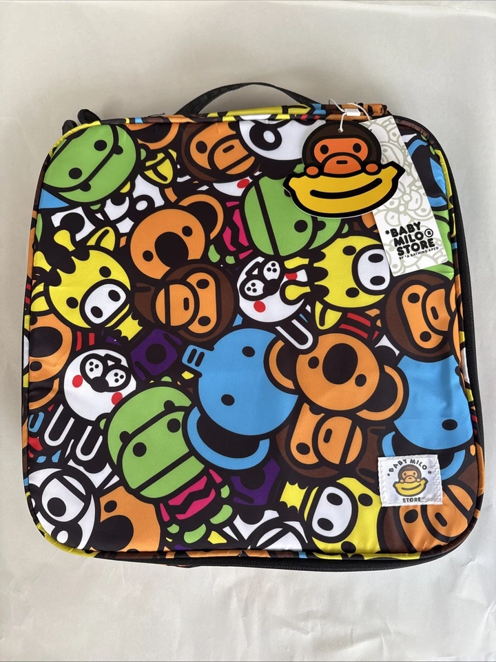 Bolsa organizadora BAPE A BATHING APE BABY MILO & Co bolsa de viagem multicolorida 5 bolsas - Imagem 2 de 4