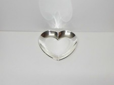 Schale Anbietschale Konfektschale versilbert in Herzform - 15 x 14 cm - neu!