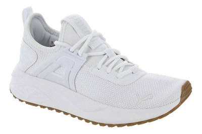 Puma Men's Pacer 23 [ Puma White/Puma White/Gray ] Running Shoes - 3923219-09