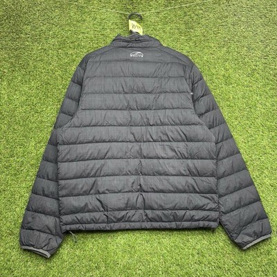GoLite Goose Down Puffer Jacket Mens Large Black Full Zip Hiking