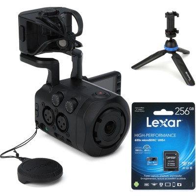 Zoom Q8n-4K Ultra High-definition Handy Video Recorder with Tripod and microSDHC