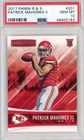 Graded 2017 Panini R&S Patrick Mahomes II #201 RC Card PSA 10 Gem Mint