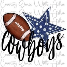Sublimation Print Cowboys Football Ready To Press Heat Transfer Ink Paper