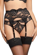 Dita Von Teese Delfina Lace Suspender Belt Size L