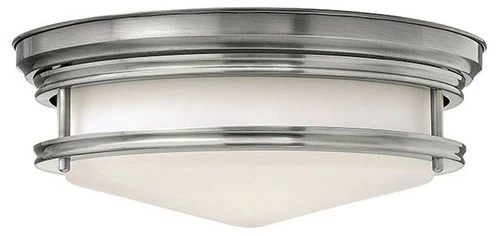 Hinkley Hadley 14" Wide Antique Nickel Ceiling Light - Picture 2 of 4