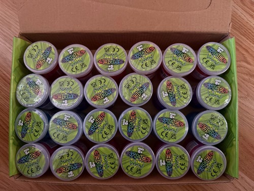 BULK BUY 24 X GAMER SLIME PINK BLUE PURPLE RED WHOLESALE JOBLOT KIDS PARTY BAGS - Picture 3 of 3