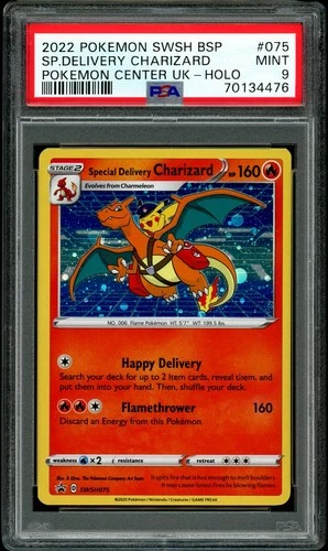 PSA 9 MINT Special Delivery Charizard 75 Pokemon Center Pokemon Card