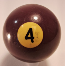 Vintage Crystalate 2 1/4" Billiard Solid Purple 4 Pool Ball Replacement Ball