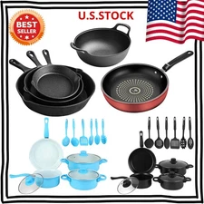 Pots and Pans Set Non Stick Cookware Set Nonstick Coated with Cooking Set