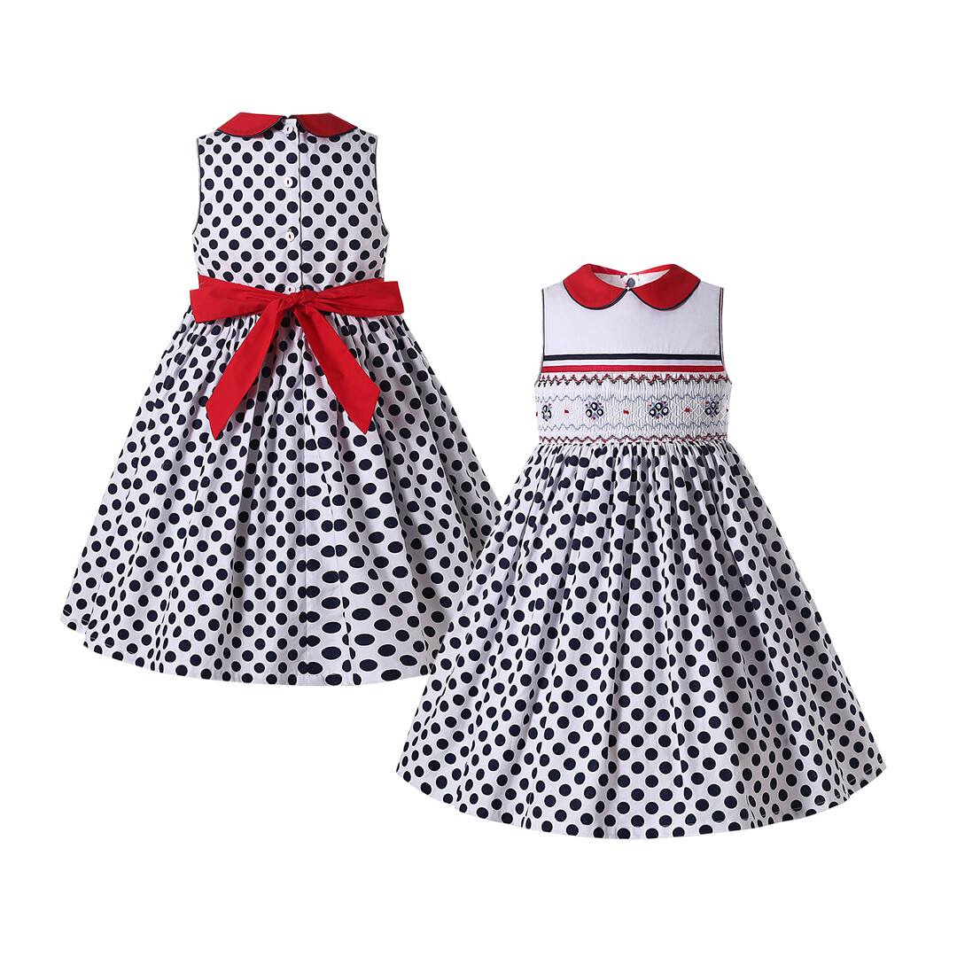 casual midi summer dress Elegant Pink Polka Dot Midi Dress for Women