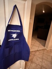 Blue No Manches Ponte Mandil Apron. Funny, No Mames, Mexican, With Pockets.