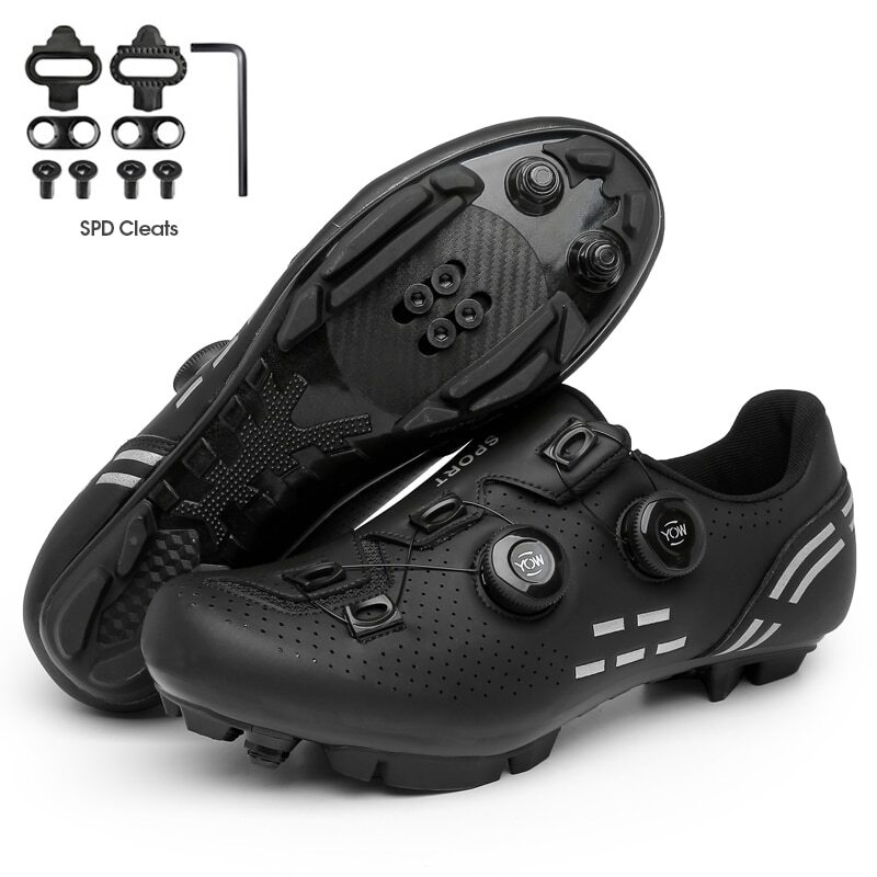 Mtb Cycling Sneaker with SPD Cleats Men's Road Bike Shoes Racing Cycling Shoes 