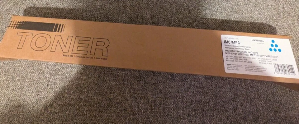 Universal Cyan Toner Cartridge for Ricoh IM C/MP C models - Image 2 of 3