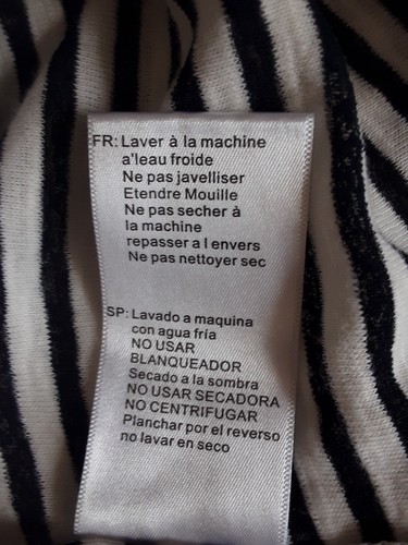 Rusty Top Womens Size 16 Long Sleeve Stretch Black & White Stripe - Picture 10 of 10