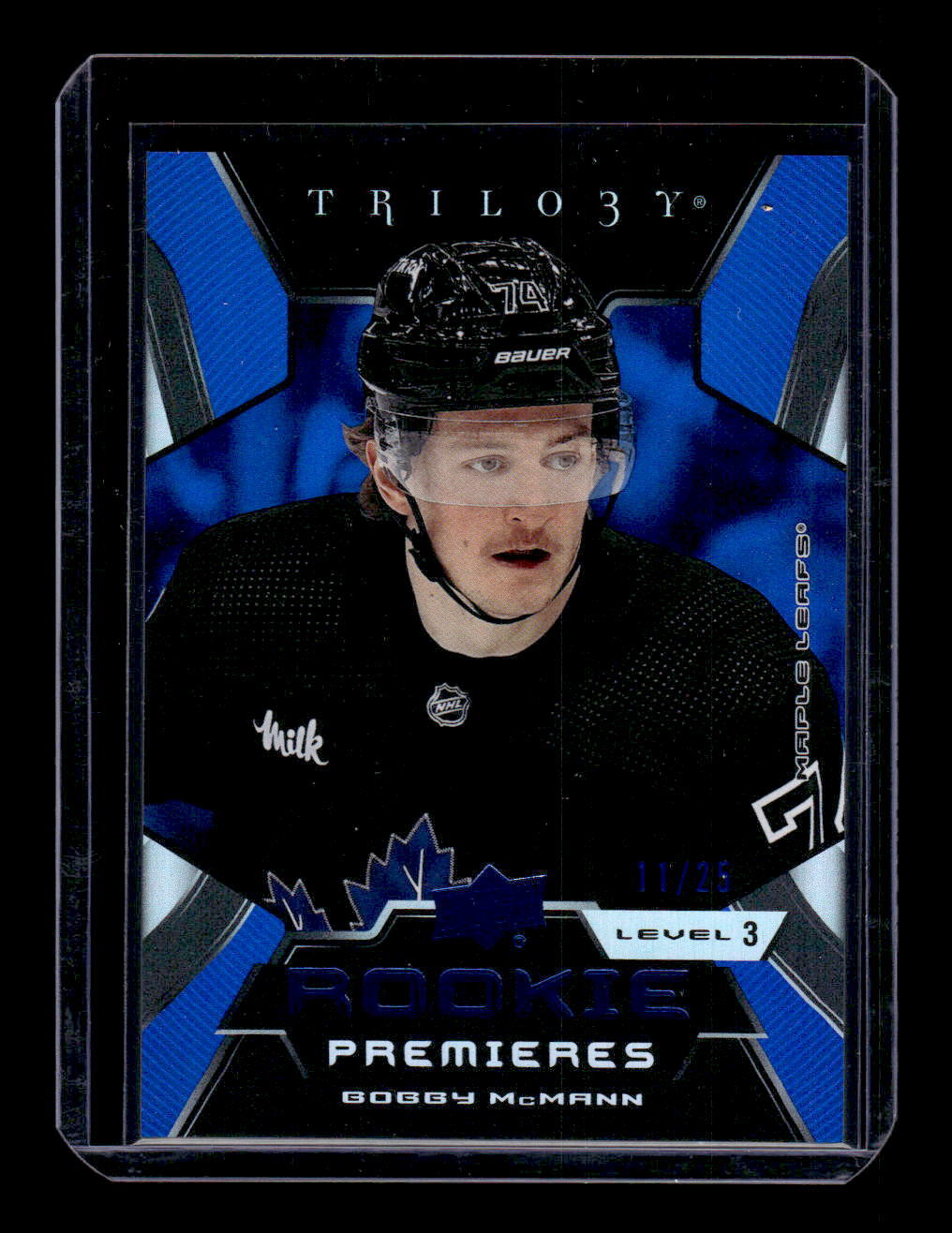 2023-24 Upper Deck Trilogy #224 Bobby McMann Blue #/25