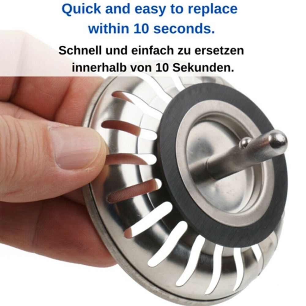 Replacement Lira Rubber Seal Sink Waste Plug Washer ForFranke Basket