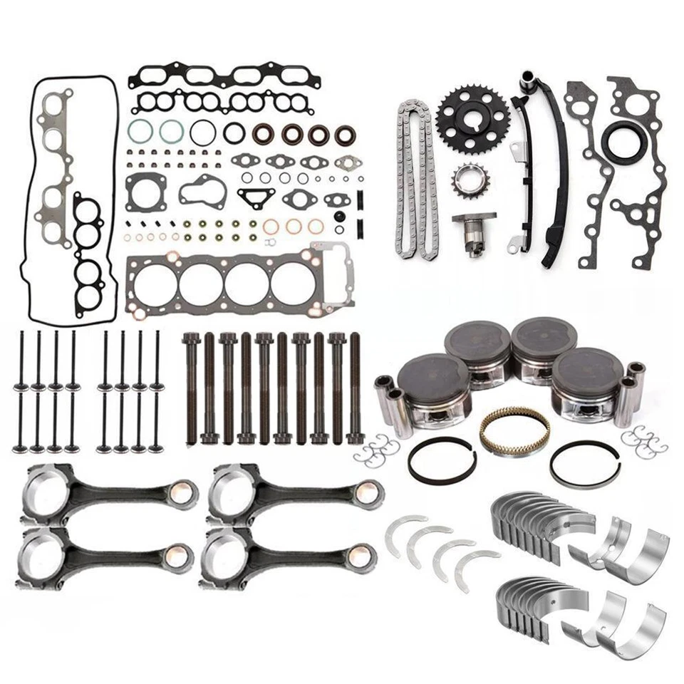 For 1995-04 Toyota Tacoma 2.4L 2RZFE Engine Rebuild Overhaul Kit Rods Timing - Image 3 of 4