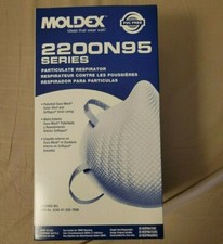 Moldex 2200 N95 Particulate Respirator Mask, 20 Per Box, Medium/Large Exp 7/29