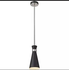 Z-Lite 728MP-MB-BN Soriano Pendant Matte Black and Brushed Nickel NEW IN BOX