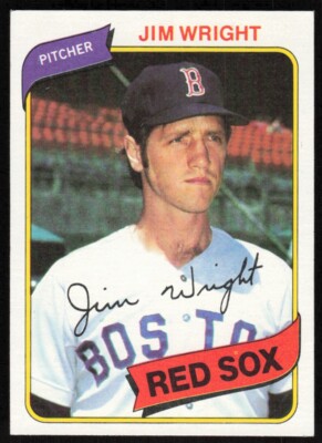 1980 Topps Jim Wright Boston Red Sox #524