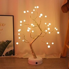 LED Tabletop Bonsai DIY Fairy Light Tree Night Lamp Home Bedroom D cor Kids Gift
