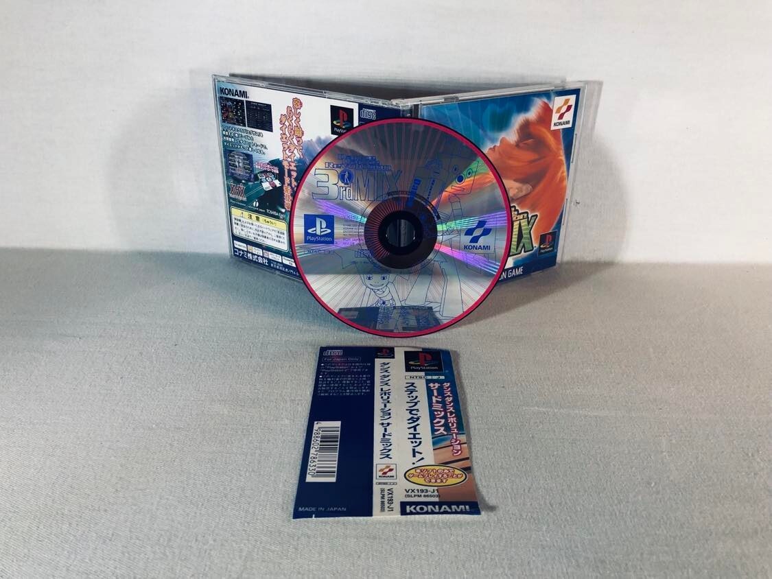 Dance Dance Revolution 3rd Mix PS1 JAP Jeu Complet Très bon état VGC