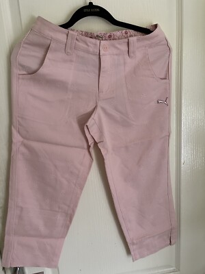 PUMA Ladies Golf Jacquard Capri Pants Size UK