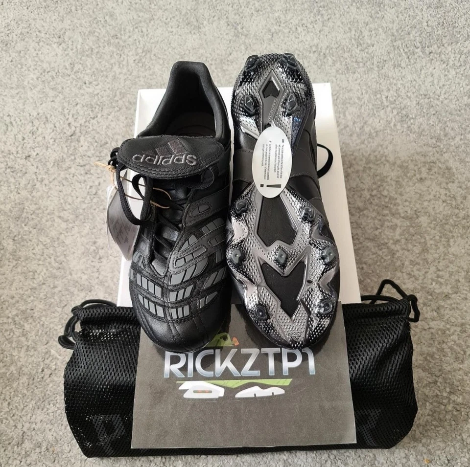 Adidas Predator Accelerator FG, Core Black/Grey Six-Grey Six, Größe UK. 8,5 - Bild 3 von 4