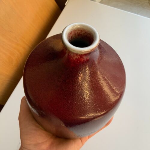B&G Bing & Grondahl Oxblood Art Glaze Stoneware Vase Valdemar Pedersen 20thC 1st - Picture 12 of 12