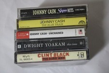 COUNTRY MUSIC Cassette Tape Lot of 5 Vintage DWIGHT  CLINT BLACK ARE SEALED