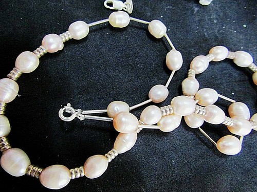 ELEGANTE COLLAR DE PERLAS Y PLATA ESTERLINA - Imagen 6 de 6