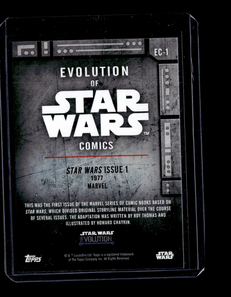 2016 Topps Star Wars Evolution - Evolution of Comics #EC-1 Star Wars Issue 1 - Image 2 of 2