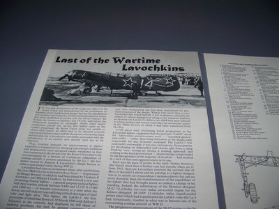 VINTAGE..LAVOCHKIN LA-7..SPECS/CUTAWAY/3-VIEWS.. (237C) | eBay