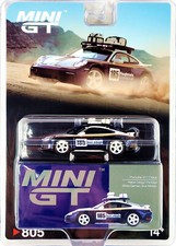 Mini GT 1:64 Porsche 911 Dakar Rallye Design Package ⬜ White / Blue 🟦  #805