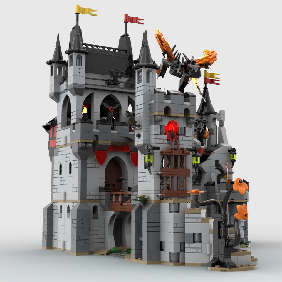 MOC-155206 Medieval Knights Castle Building Toys Modular Building 2003 Pieces - Image 4 of 4
