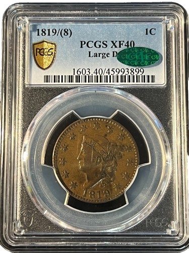 1839 N-14* PCGS MS 64 RB Booby Head Matron or Coronet Head Large